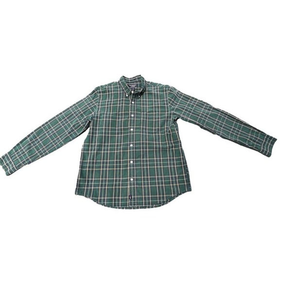 Vintage Abercrombie & Fitch Plaid Button Down Shirt Long Sleeve Size Large - Picture 2 of 6